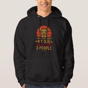 Funny Dog Lover Vintage Quote Vector Design_1 Hoodie
