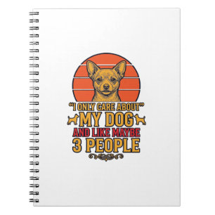 Funny Dog Lover Vintage Quote Vector Design_1 Notebook