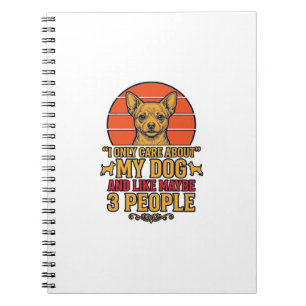 Funny Dog Lover Vintage Quote Vector Design_1 Notebook