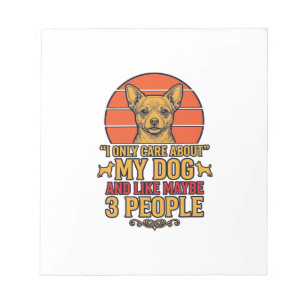 Funny Dog Lover Vintage Quote Vector Design_1 Notepad