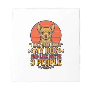Funny Dog Lover Vintage Quote Vector Design_1 Notepad