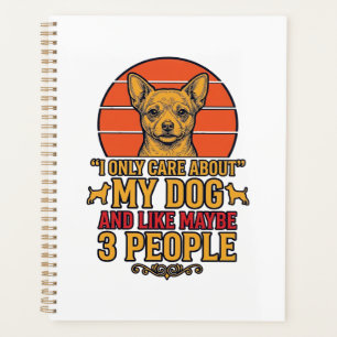 Funny Dog Lover Vintage Quote Vector Design_1 Planner