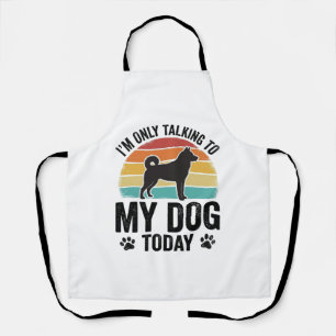 Funny Dog Lover Vintage Sunset Quote Design_1 Apron