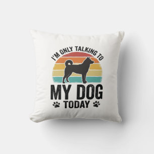 Funny Dog Lover Vintage Sunset Quote Design_1 Cushion
