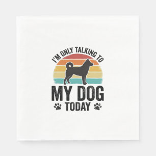Funny Dog Lover Vintage Sunset Quote Design_1 Napkin