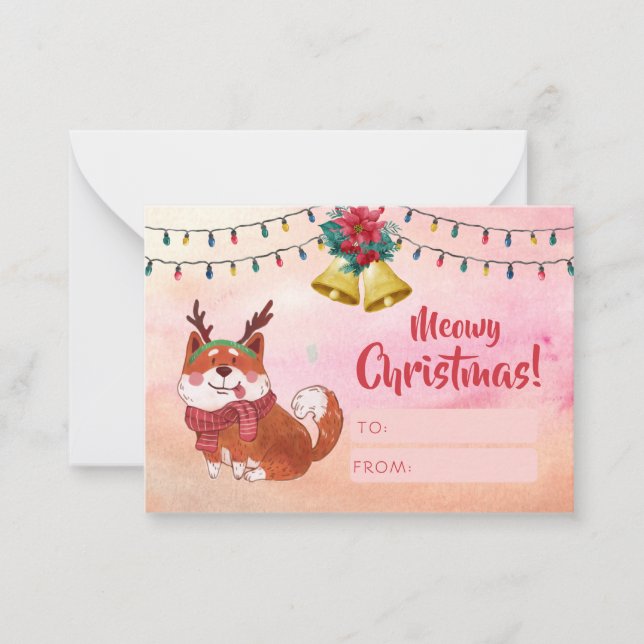 Funny Dog Lovers Holidays Personalised Christmas  Card (Front)