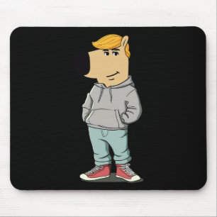 Funny Dog Meme Trump Hat Make Great Again  Mouse Mat