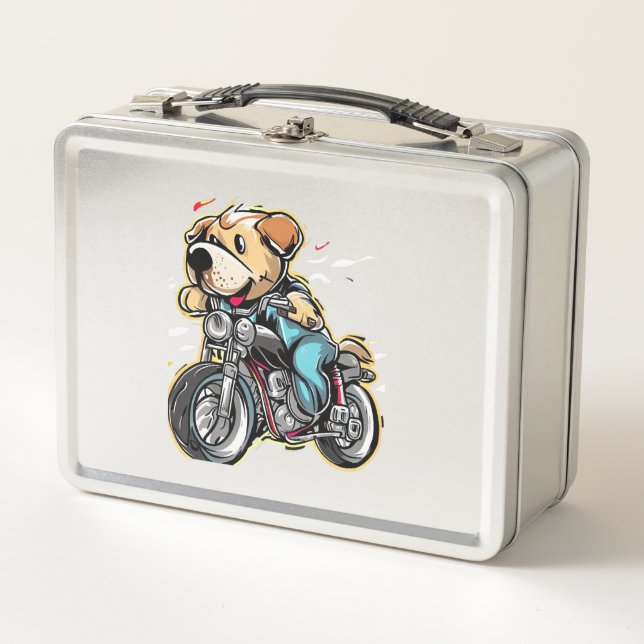funny dog metal lunch box (Front)