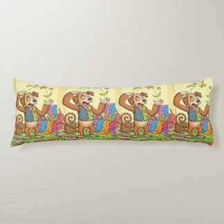 Funny Dog Monkey – Juggling Through a Colourful Da Body Cushion