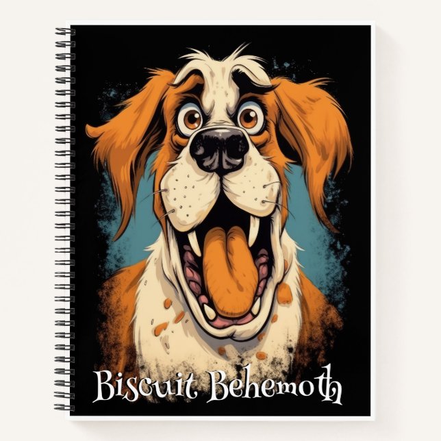 Funny Dog Monster: Biscuit Behemoth Notebook (Front)