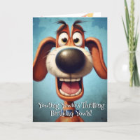 Funny Dog Monster: Yowling Yowie Birthday