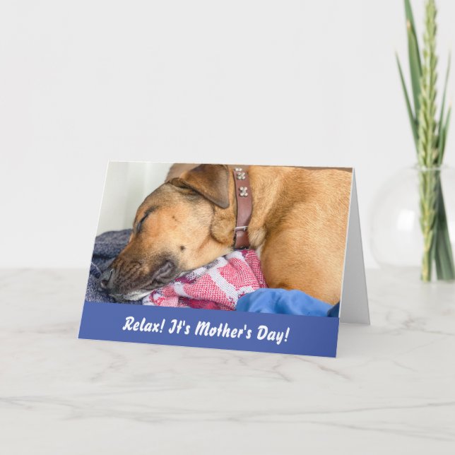 Funny Dog Mother's Day Card (Front)