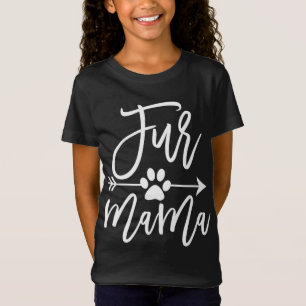 Funny Dog Mum Cute Cat Mum Sayings with Arrow Fur T-Shirt