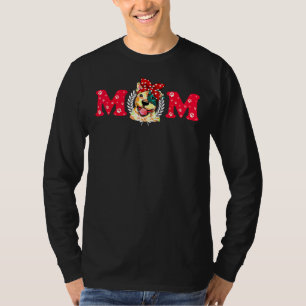 Funny Dog Mum Cute Pitbull Mama Mother Day T-Shirt