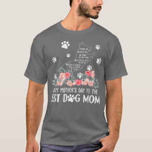 Funny Dog Mum Quote Floral Happy Mother's Day Pupp T-Shirt
