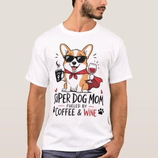 Funny Dog Mum T-Shirt – Cute Cartoon Dog Mum Gift