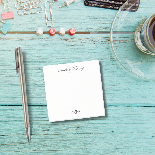 Funny Dog Mum To Do List Personalised Pet Animal  Post-it Notes (Creator Uploaded)