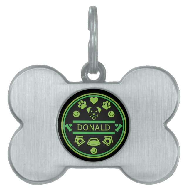 Funny Dog Name Pet ID Tag (Front)
