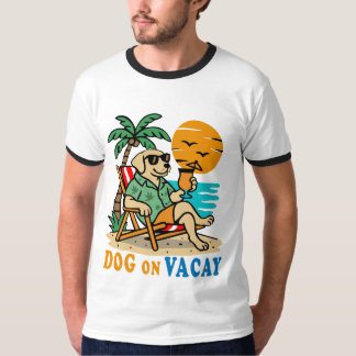 Funny Dog on Vacation T-Shirt | Cute Summer