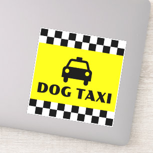 Funny Dog Owner Taxi Driver Vehicle