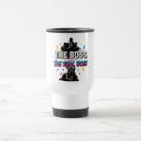Funny Dog Owner "The Real Boss" Pitbull Design