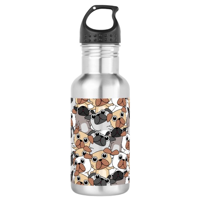 Funny Dog Pattern 532 Ml Water Bottle (Front)