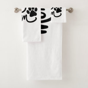 Funny Dog Paw Dog Mum Bath Towel Set