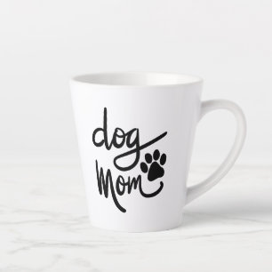 Funny Dog Paw Dog Mum Latte Mug