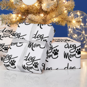 Funny Dog Paw Dog Mum Wrapping Paper