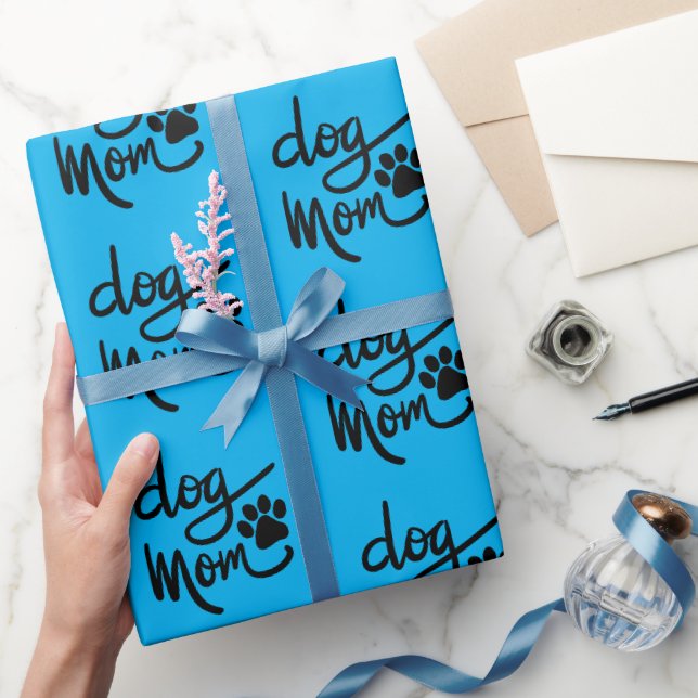 Funny Dog Paw Dog Mum Wrapping Paper (Gifting)