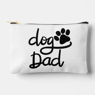 Funny Dog Paw Print Dog Dad Accessory Pouch