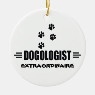 Funny Dog Paws Ceramic Tree Decoration