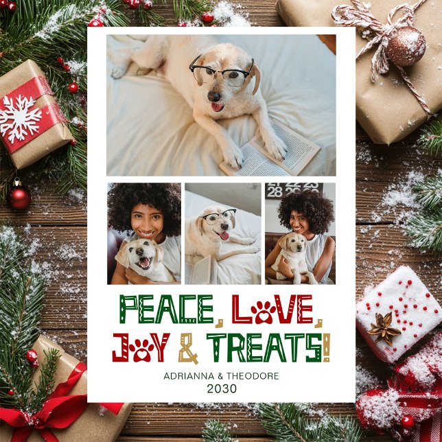 Funny Dog Photo Holiday Card (Creator Uploaded)