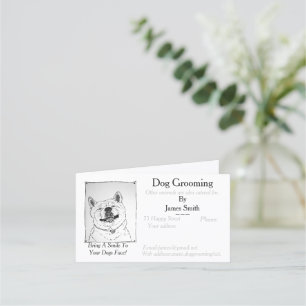 funny dog picture dog Grooming pet care services L Loyalty Card
