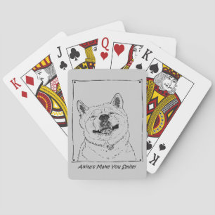 funny dog picture playing cards