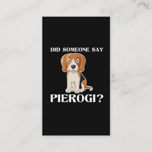 Funny Dog Pierogi Polish Food Poland Cuisine Business Card