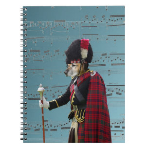 Funny dog pipe major notebook