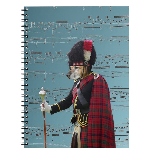 Funny dog pipe major notebook (Front)