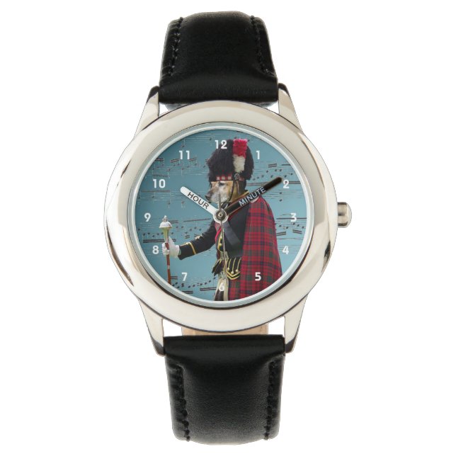 Funny dog pipe major watch (Front)