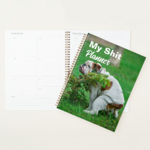 Funny Dog Pooping 2023 Planner
