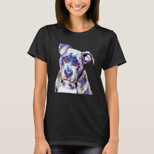 Funny Dog Portrait Photo Filter Dog Pit Bull Dog T-Shirt