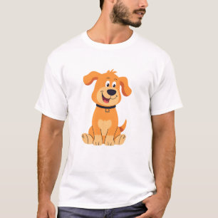 Funny Dog Poster – Cute Cartoon Dog T-Shirt