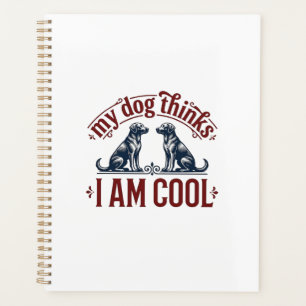 Funny Dog Quote Vintage Engraving T-Shirt Design_1 Planner