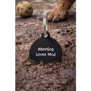 Funny Dog Quote with Phone Number   Custom Pet  Tag