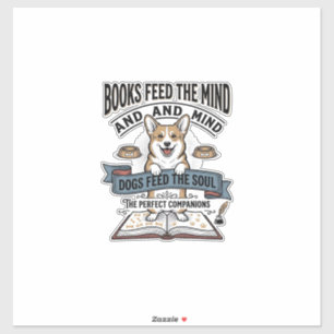 Funny Dog Reader Vintage Engraving Tee for Book Lo