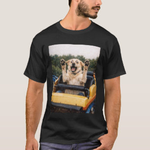 Funny Dog Roller Coaster Meme Silly Graphic Labrad T-Shirt