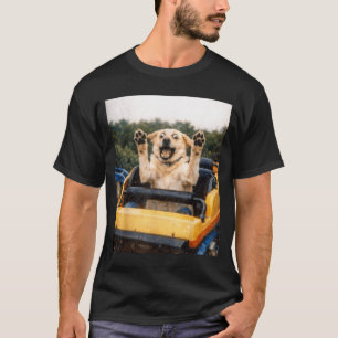 Funny Dog Roller Coaster Meme Silly Graphic T-Shirt