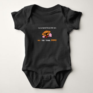 funny dog say hi shirt for dog lovers