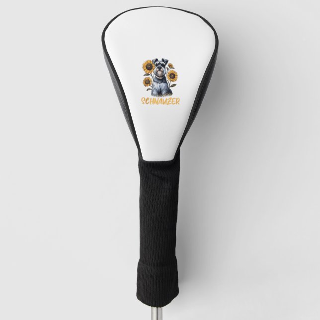 Funny Dog Schnauzer  Golf Head Cover (Front)