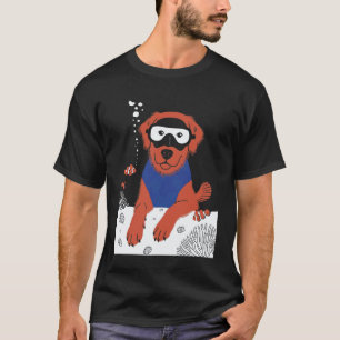 Funny Dog Scuba Diving T-Shirt